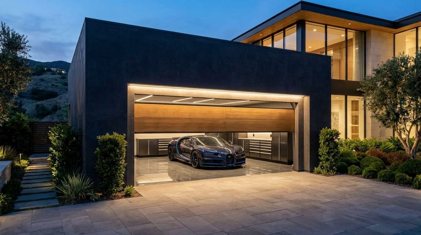 David Williams Garage Door Roller Repair Garage Door Gliding Open Revealing Warm Illuminated Interior